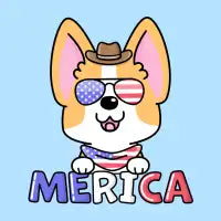 Corgi America Fourth Of July - design