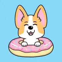 Corgi Donut Pool Float Summer - design