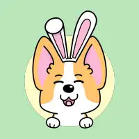 Corgi Easter Bunny Ears - design