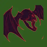 Flying Bat Skull - design
