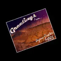 Mars Post Card- Greetings from Jezero Crater - design