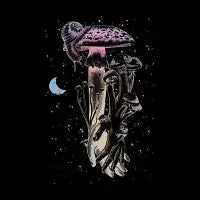 Mushroom in Hand - Colored - design