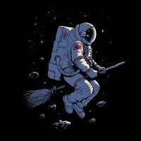 BROOM TO THE MOON T-Shirt - design