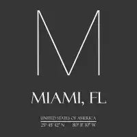Miami FL City Coordinates N1069 - design