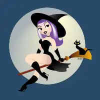 Cute Pin-up Witch - design