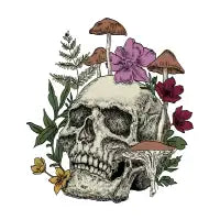 SKULL AND FLOWER - design