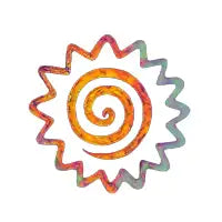 Rainbow Swirl Sun - design