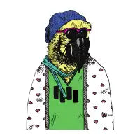 Hipster Cockatoo T-Shirt - design
