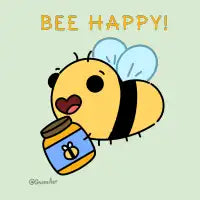 Bee happy, - design