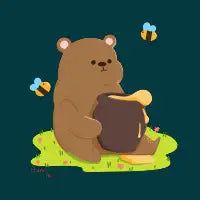 Honey Bear and Bees - design
