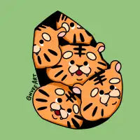 Tigers In A Cave T-Shirt - design