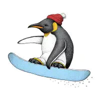 Flying Penguin (Color Version) - design