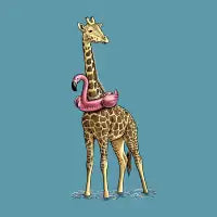 Giraffe Floatie - design