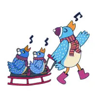 Snow Birds (no background) - design
