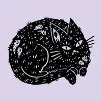 Fatty Cat sitting - design