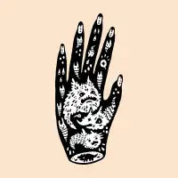 Left Hand (white inside) - design