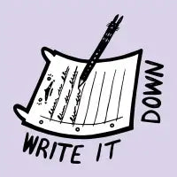 Write It Down (White BG) - design