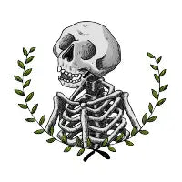 esqueletos y hojas - design
