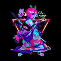 Demon Funky Skate Geisha - design