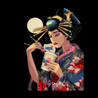 Geisha Noodles Black - design