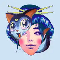 Geisha Sailor Moon Cat - design