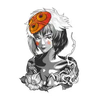 Grayscale Pop Geisha - design