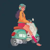 Vespa Rider - design