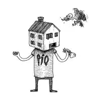 Birdhouse Head - design