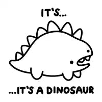 It's... It's a dinosaur – Stegosaurus, Black - design