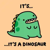 It's... It's a dinosaur – T-Rex - design