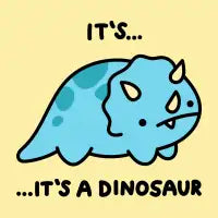 It's... It's a dinosaur – Triceratops - design