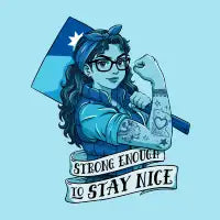 Strong Enough To Stay Nice - Blue Version - design