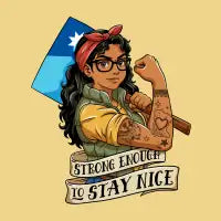 Strong Enough To Stay Nice - design