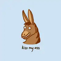 Kiss My Ass T-Shirt - design