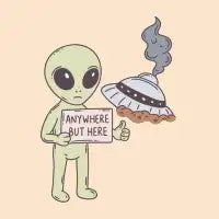 Anywhere But Here Alien - design