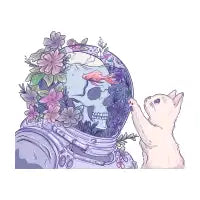 Spaceman and the cat - design