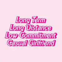 Long Term Casual Girlfriend Hot Pink Barbiecore Slogan - design