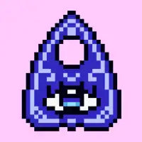Witchy Pink Purple Pixel Art Pattern - design
