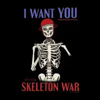 Skeleton War | Uncle Sam Parody - design