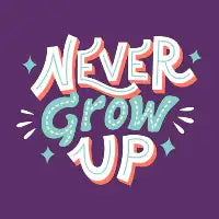Never Grow Up - design