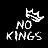 No Kings (white text) - design