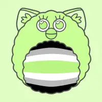 Agender Pride Flag Furby - design