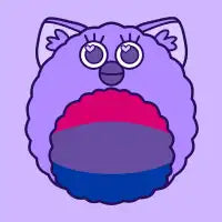Bisexual Pride Flag Furby - design