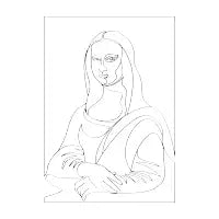 Mona Lisa silhouette - design