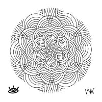 Allah (black lined) - design