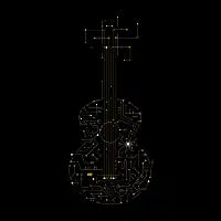 Electrical network guitar - design