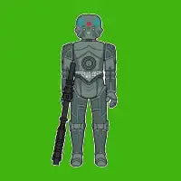 No Protocol Bounty Hunter Droid Action Figure - design