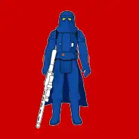 UZAY Blue Star Action Figure - design