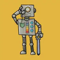 Robot No. 10 - Fancy T-Shirt - design