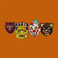 Squad Goals - Vintage Halloween Masks - design